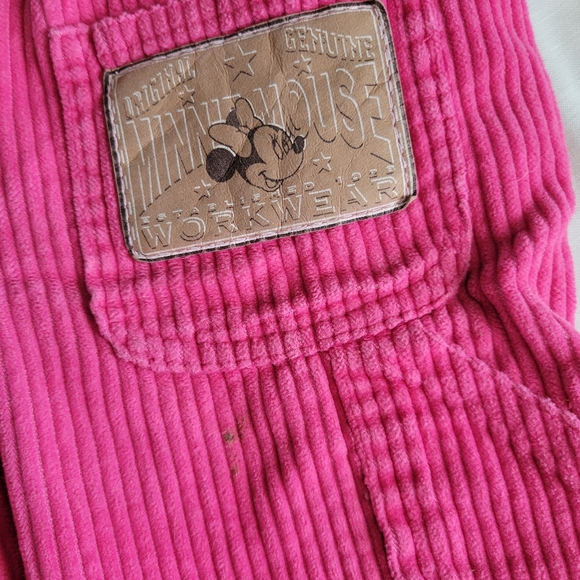 Vintage Minnie Mouse Pink Embroidered Overall 3T - Picture 8 of 13